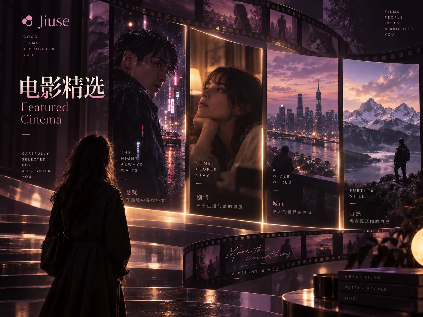 老巷灯影场景的影视色彩与构图参考